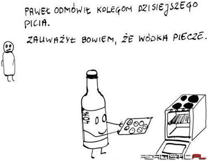 Wódka piecze