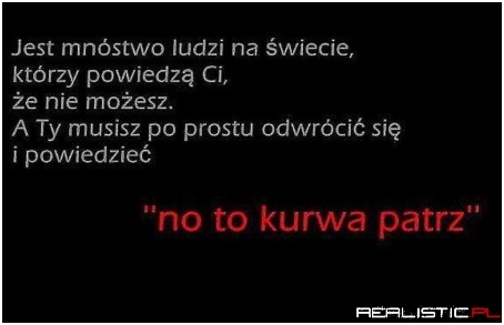 Jest mnóstwo ludzi na świecie...