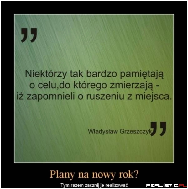 Plany na nowy rok