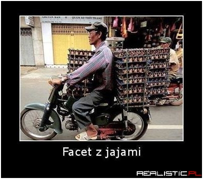 Facet z jajami