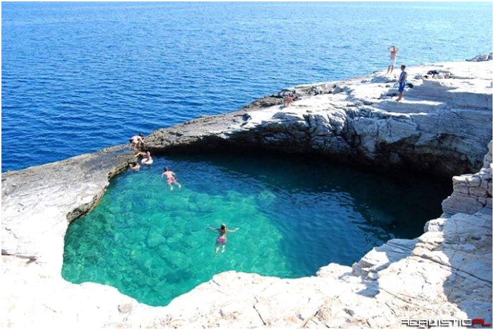 Natural Swimming Pool in Thassos, Greece