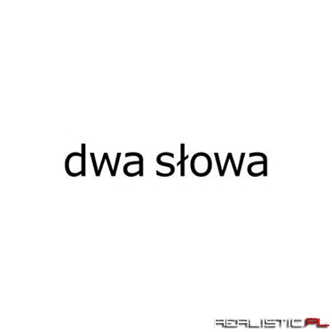 Dwa słowa