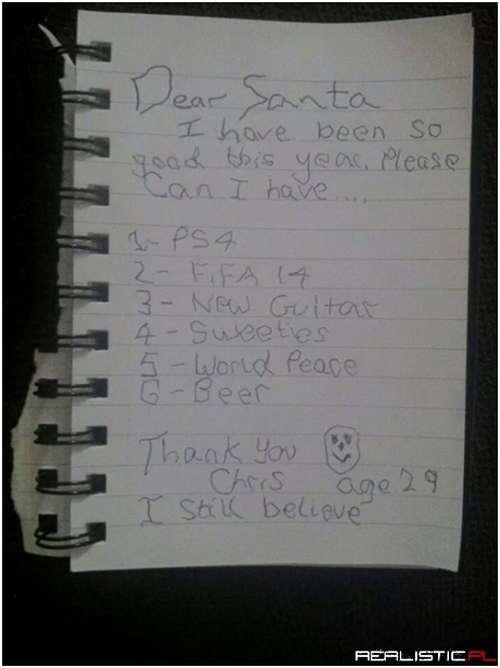 This is the Perfect Letter to Santa