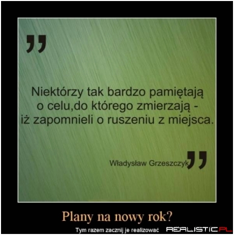 Plany na nowy rok