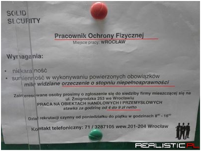 Pracownik ochrony fizycznej