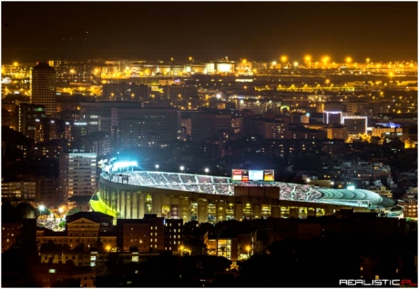 Camp Nou At Night