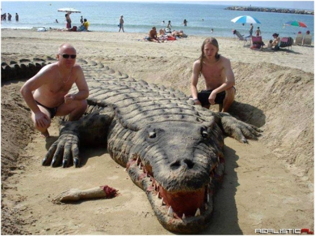 Crocodile Sand Art