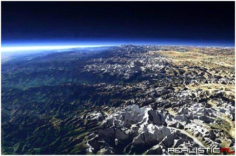 The Himalayas From Space!