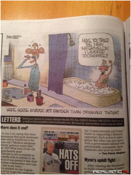 The Boston Herald Ran This Political Cartoon With... Slightly Troubling Undertones