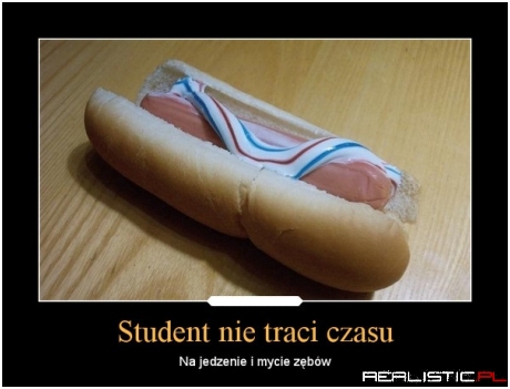 Student nie traci czasu