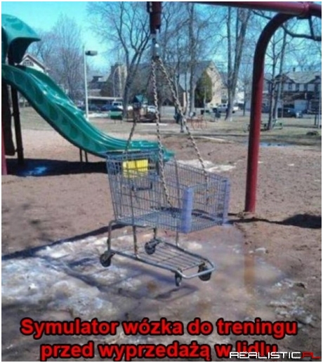 Symulator wózka z Lidla