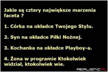 Cztery największe marzenia :D